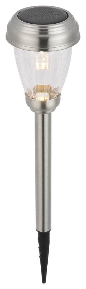 Silver Finish 3000K Led Outdoor Path Light Pack Of 6T