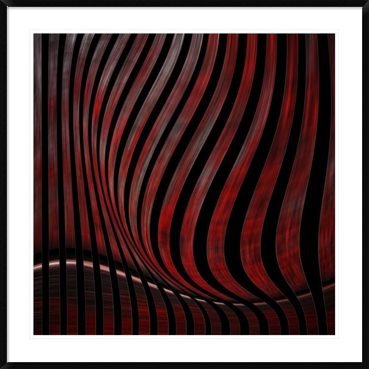 "Optic Illusion" Framed Digital Print by Gilbert Claes, 44x44"
