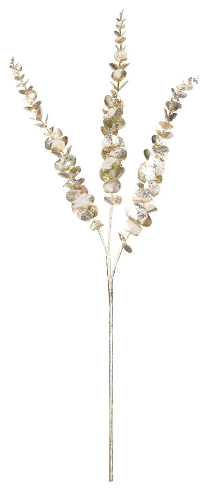 Glittered Eucalyptus Spray, Set of 6
