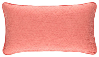 Birdie Coral Quilted Sham