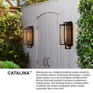Hinkley Catalina Medium Wall Mount Lantern, Black