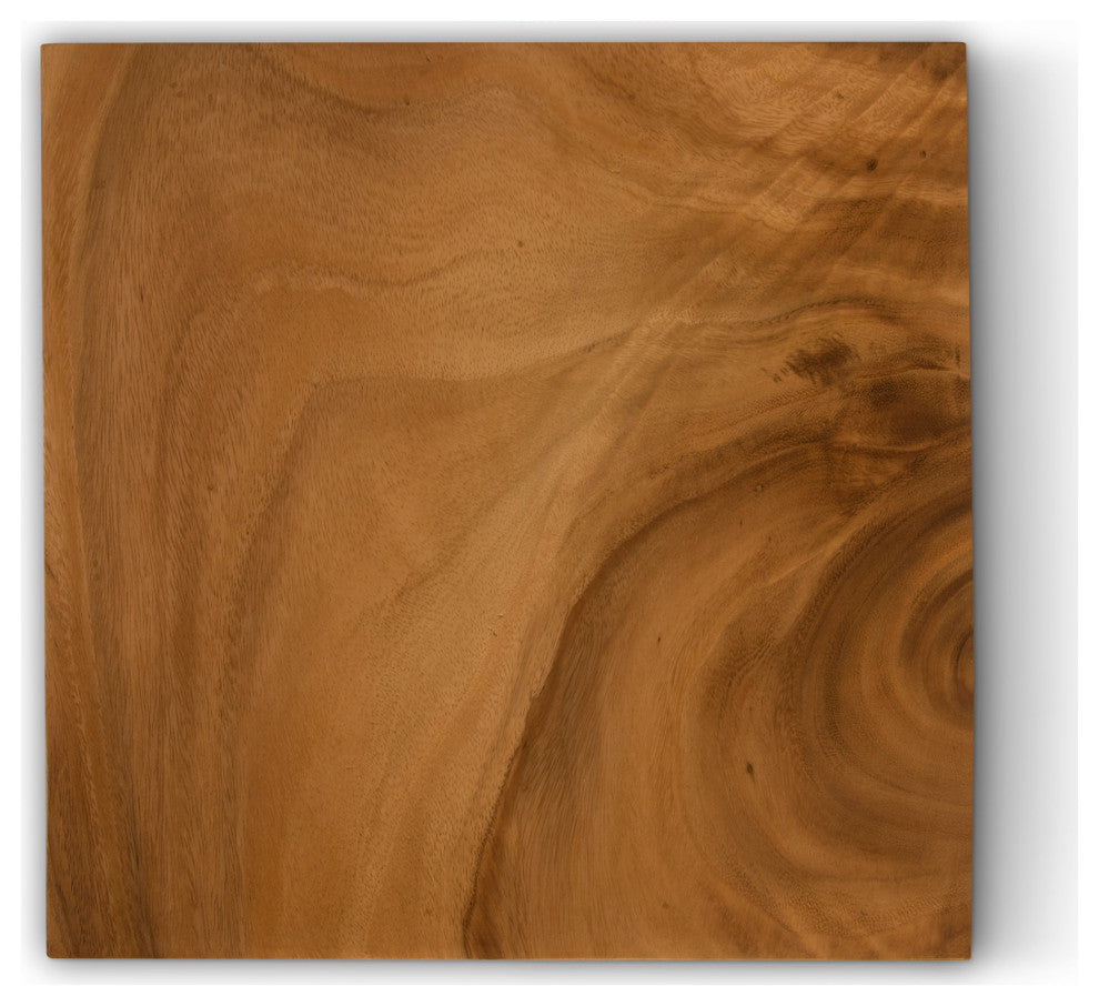 Origins Pedestal, Mitered Chamcha Wood, Natural, Medium