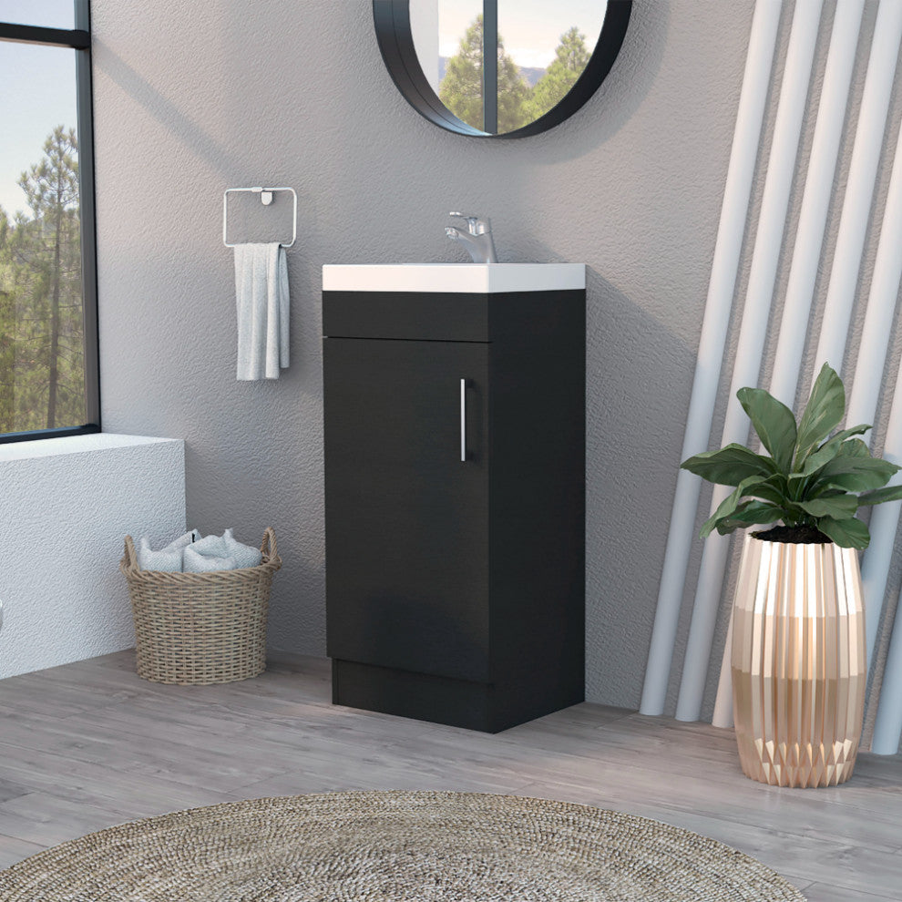 Toledo Bathroom Vanity, Black