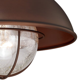 Vaxcel Harwich 10" Outdoor Flush Mount, Burnished Bronze