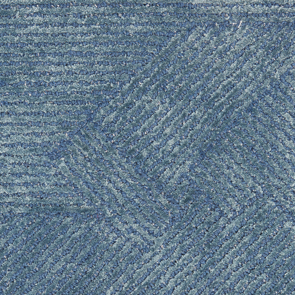 Michael Amini Ma30 Star 4' x 6' Blue Modern Indoor Area Rug