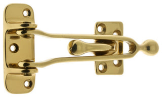 Security Guard with Ball End, Polished Brass
