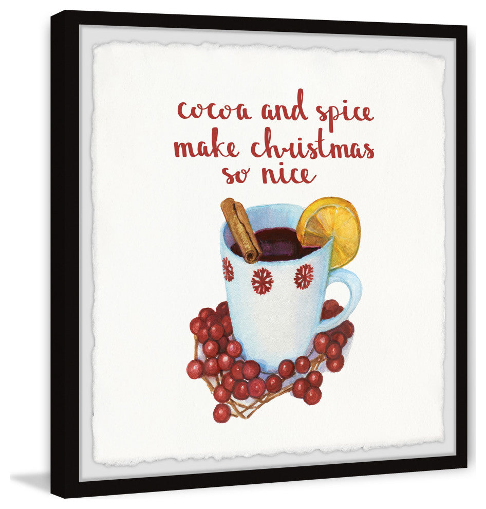 "Christmas Is Nice" Framed Painting Print, 32x32
