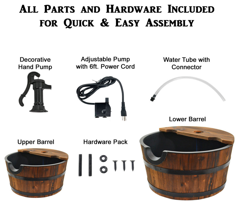 Extra Large 10 Gallons Cascading Water Fountain with Adjustable Pump