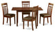 5 Pc Kitchen Table Set Dining Table And 4 Dining Chairs Chairs