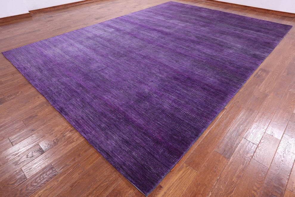 Super Savannah Gabbeh Hand Knotted Wool and Silk Rug 10' 1" X 14' 3" Q6867
