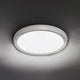 Argo 11" LED Round Flush Mount 2700k, Brushed White