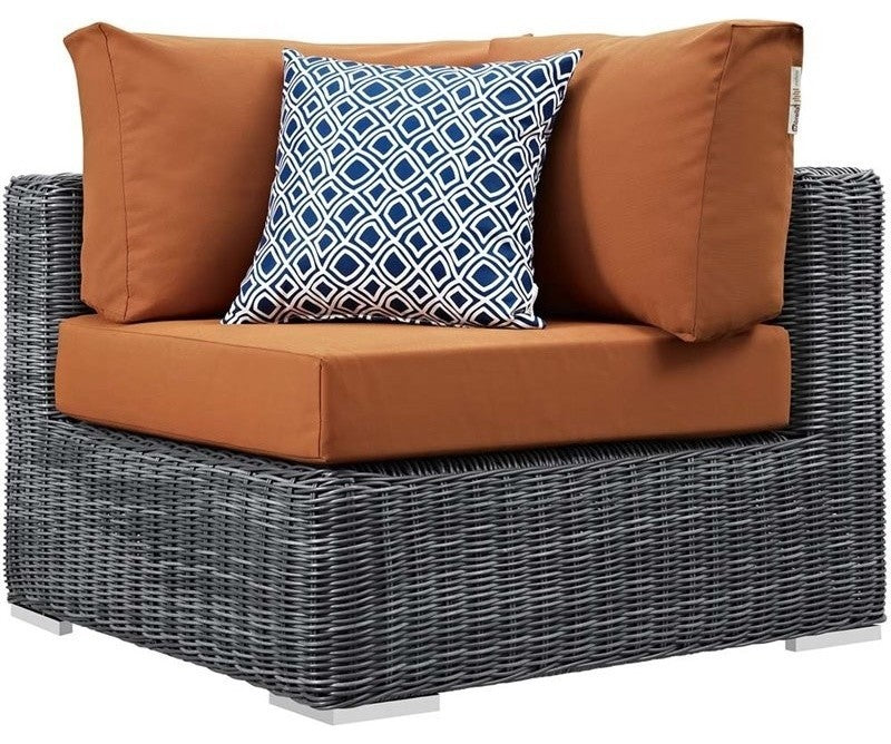 Summon 10-Piece Outdoor Patio Sunbrella Sectional Set