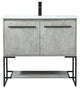 Sue 36" Single Bathroom Vanity, Concrete Gray