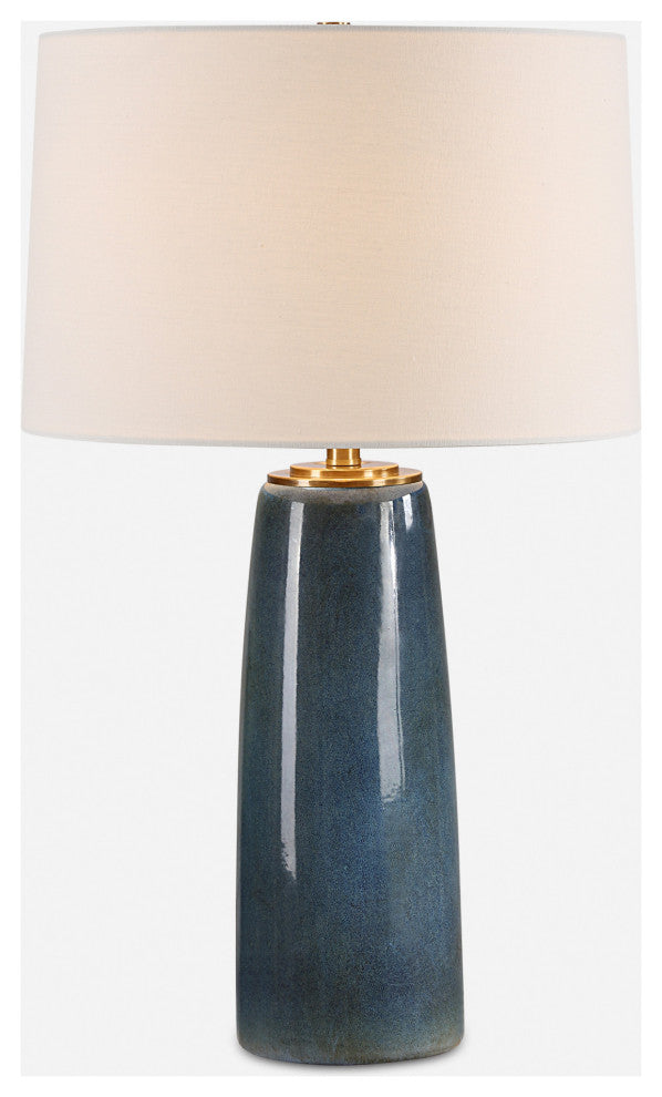 Uttermost 30363-1 Submerged 27" Tall Buffet Table Lamp - Deep Blue