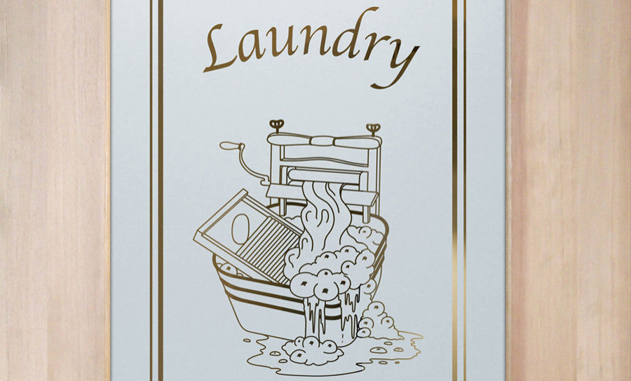 Laundry Door - Thru the Wringer - Primed - 36" x 80" - Book/Slab Door
