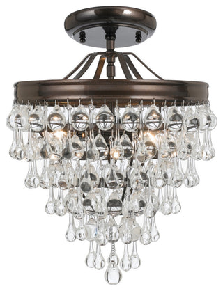 Crystorama Calypso 3-Light Ceiling Mount