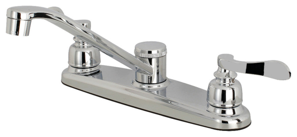 Kingston Brass 8" Centerset Kitchen Faucet, Polished Chrome