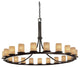 DAKOTA 21-Light 1-Tier Ring Chandelier