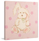 Marmont Hill, "Snuggly Bunny" by Reesa Qualia Painting on Wrapped Canvas, 24x24