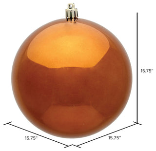 Vickerman N594088DSV 15.75" Copper Shiny Ball Ornament