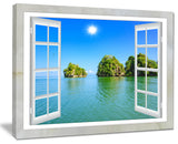 "Open Window To Ocean Islets" Landscape Wall Art Print, 40"x30"