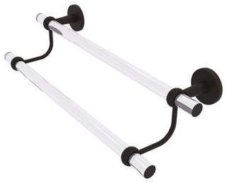 Allied Brass Clearview 30" Double Towel Bar, Twisted Accents, Oil Rubbed Bronze