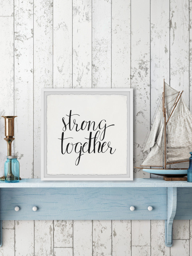 "Strong Together" Framed Painting Print, 24x24