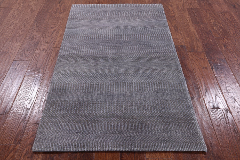 Wool and Silk Savannah Grass Handmade Rug 2' 10" X 5' 0" Q11555