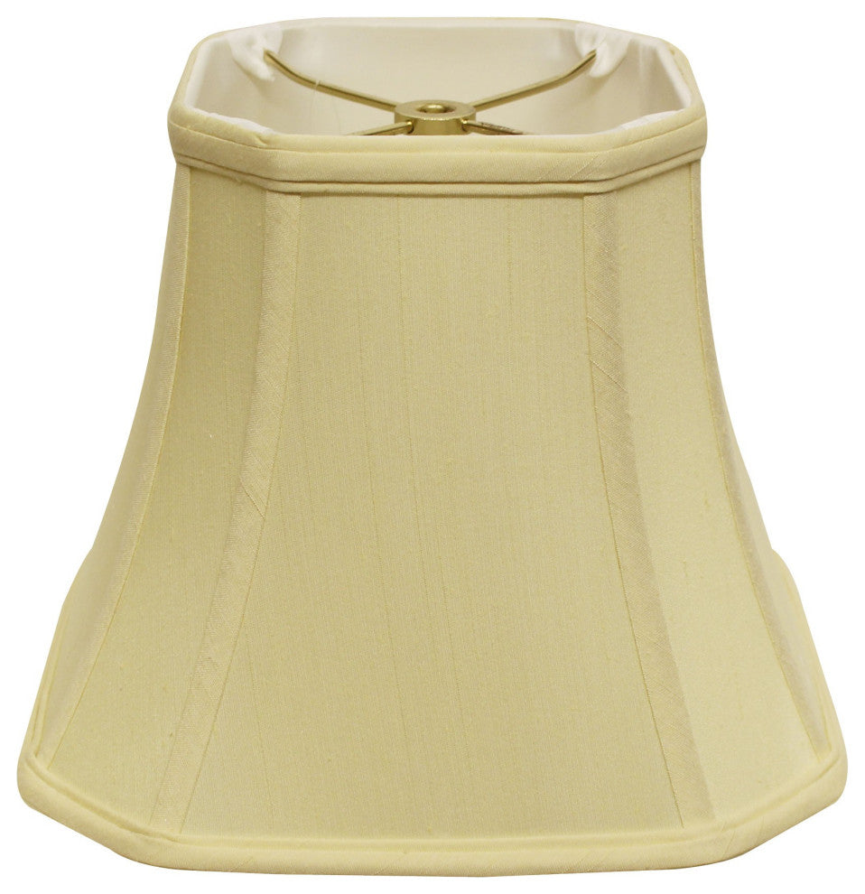 15" Antique White Slanted Square Bell Monay Shantung Lampshade