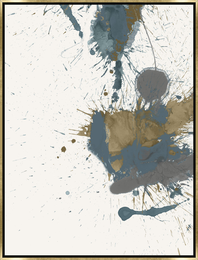 30x40 Back at You IV, Framed Artwork, Gold