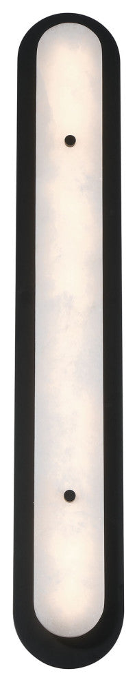 Tramore, Outdoor, 38", Powder Coat Black, Alabaster