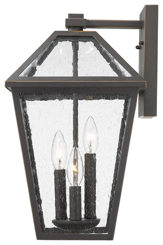 Z-Lite 579B Talbot 3 Light 18" Tall Marine Grade Outdoor Wall - Rubbed Bronze
