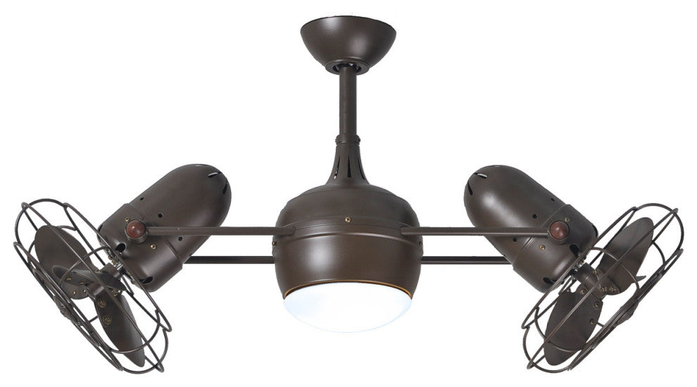 Matthews Fan, Dagny LK Rotational Ceiling Fan with Lighting Kit, Textured Bronze