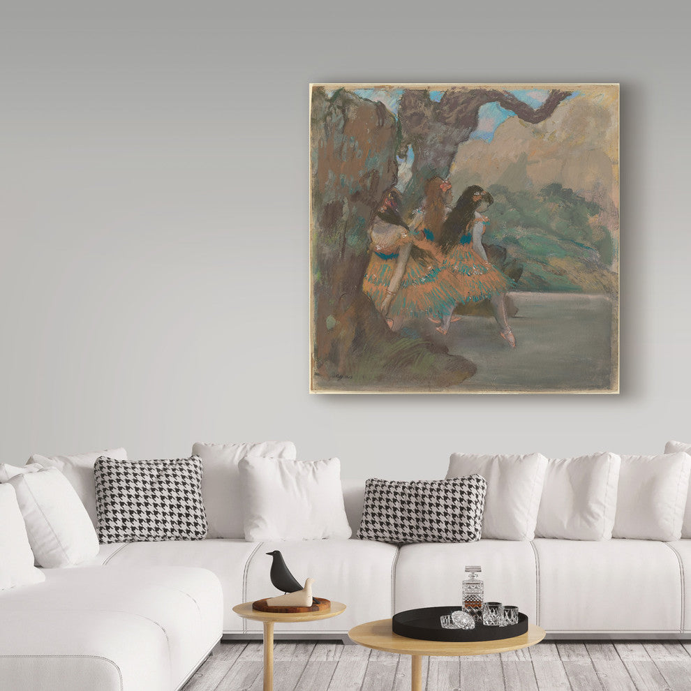 Edgar Degas 'The Ballet Dancers' Canvas Art, 24"x24"