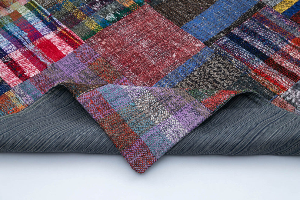 Rug N Carpet - Handmade Oriental 8' 6'' x 11' 7'' Unique Patchwork Kilim Rug