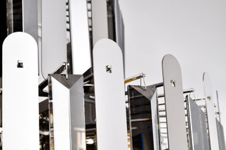 9-Light Stainless Steel Polish Nickel Chandelier