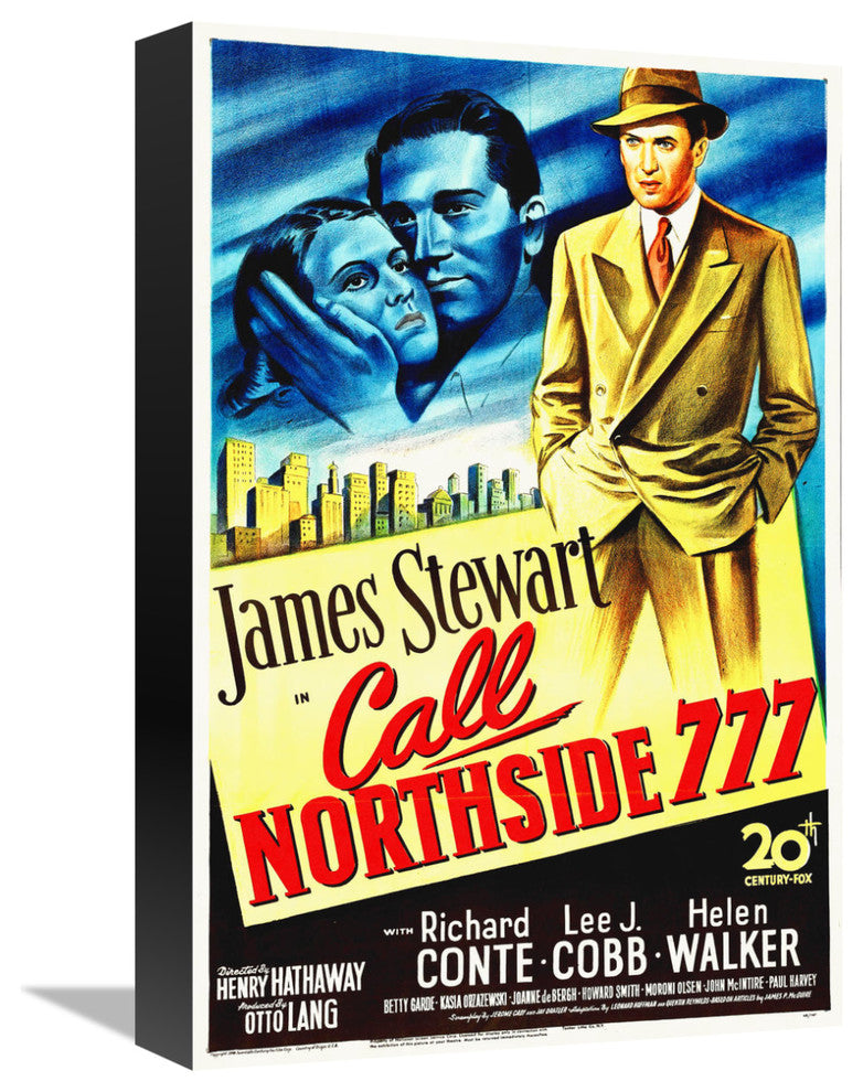 "Call Northside 777" Stretched Canvas Giclee by Hollywood Photo Archive, 11x16"