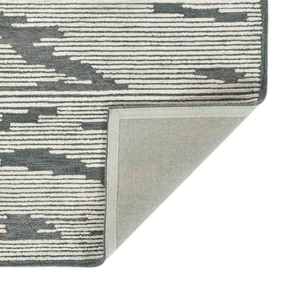 Chicago Turlen Area Rug, Dark Gray, 2' x 3', Geometric