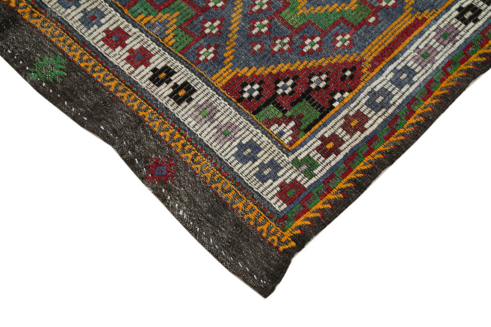 Rug N Carpet - Handwoven Anatolian 5' 4'' x 9' 10'' One-of-a-Kind Wool Kilim Rug