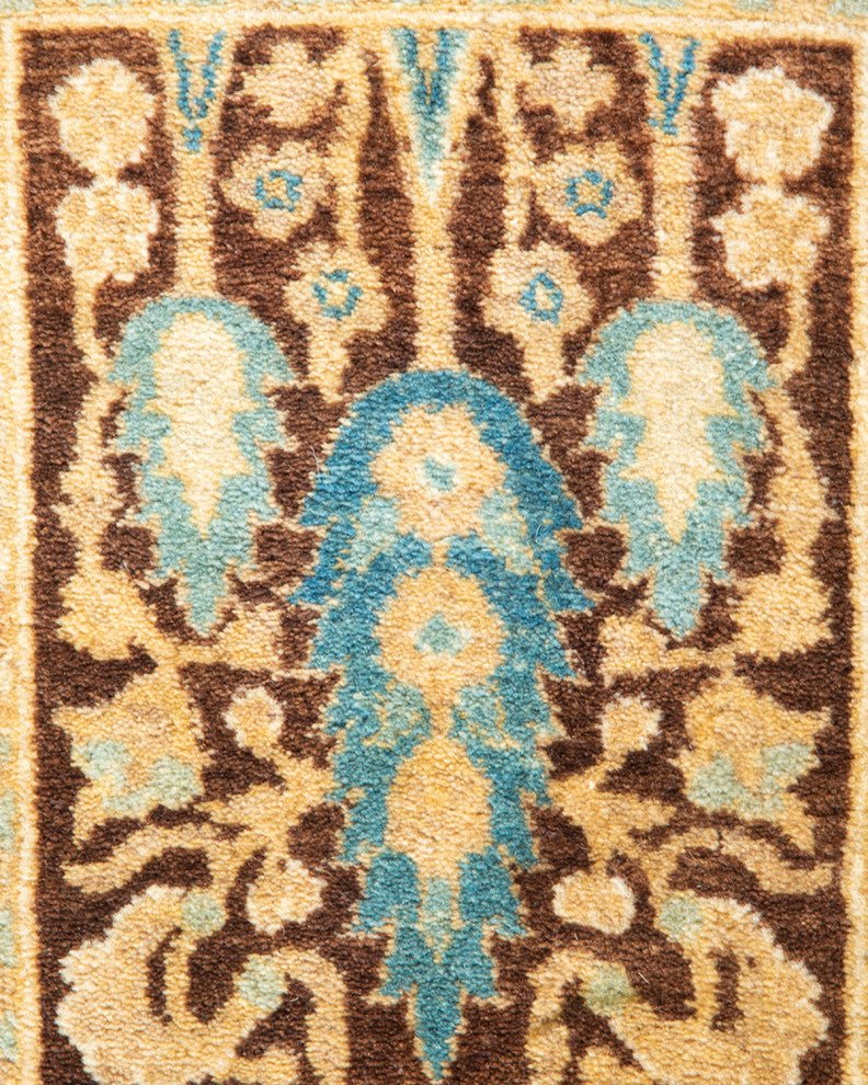 Mogul, One-of-a-Kind Hand-Knotted Area Rug Ivory, 3' 0" x 8' 9"