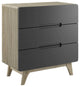 Origin Three-Drawer Chest or Stand, Natural Gray