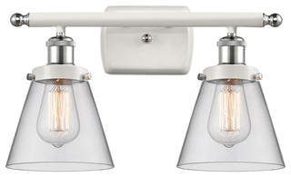 Innovations 916-2W-WPC-G62 2-Light Bath Vanity Light, White, Polished Chrome