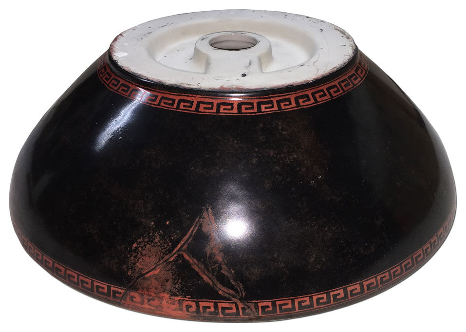 Hand Painted Sink " Grecian Dancers " Nice Vessel Sink