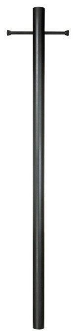 7'' Smooth Aluminum Direct Burial Post with Ladder Rest, Oil Rubbed Bronze