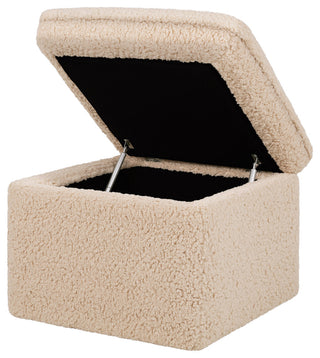 Cali Storage Ottoman, Boucle, Chai Shearling