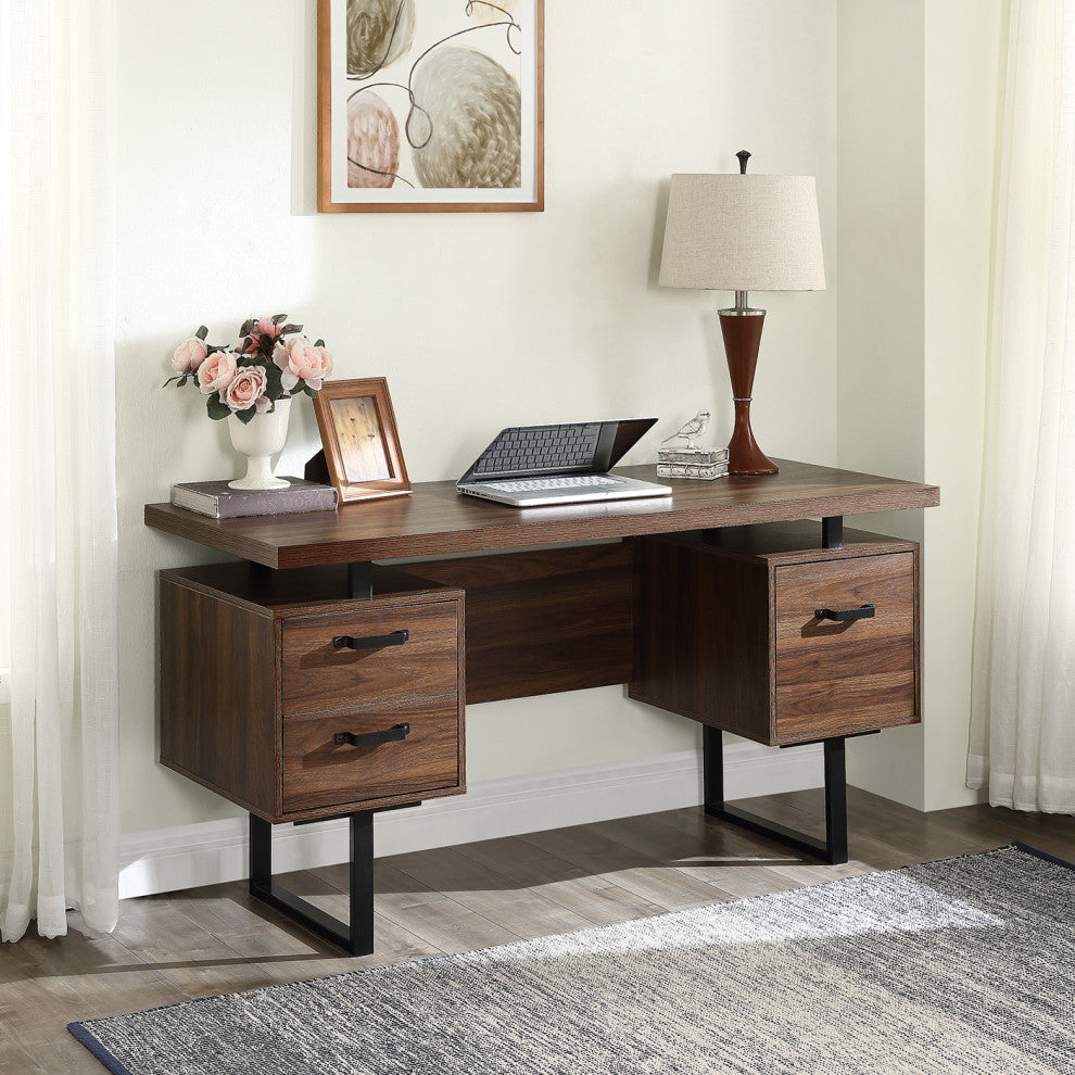 TATEUS Home Office Computer Desk Writing Study Table,Brown