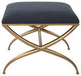 Uttermost Crossing Small Navy Bench