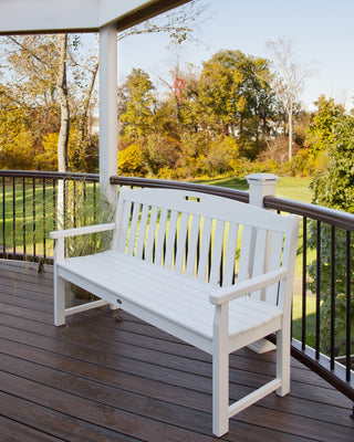 Yacht Club 60" Bench, Classic White