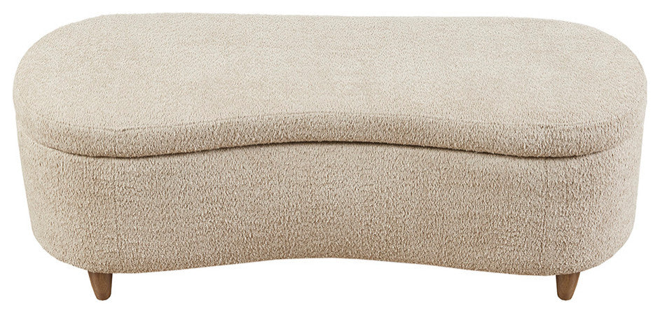 INK+IVY Bailey Boucle Flip Top Storage Bench, Taupe