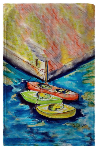 Betsy Drake Kayaks Beach Towel